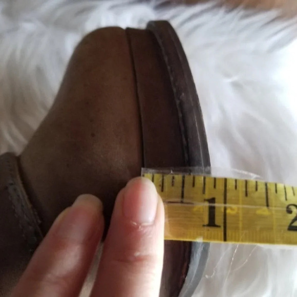 Seychelles Shenanigans Leather Lace Up Platform  Booties 7 - Picture 6 of 13